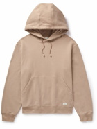 SAINT LAURENT - Oversized Logo-Appliquéd Cotton-Jersey Hoodie - Neutrals