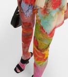 Jean Paul Gaultier Flower tulle leggings