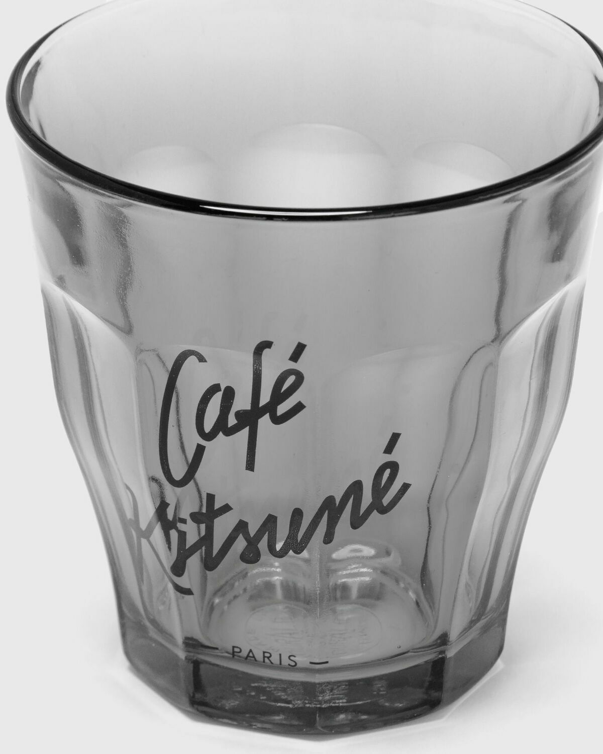 Maison Kitsune CAFE KITSUNE GLASS DURALEX "LE PICARDIE" 25cl Grey Mens Kitchen- & Tableware