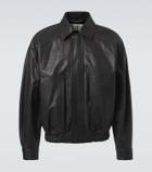 Saint Laurent Leather blouson jacket