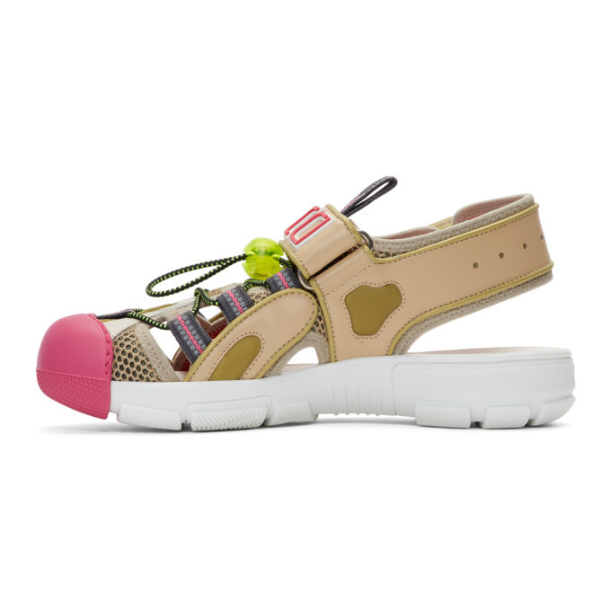 Gucci Beige Tinsel Sandals