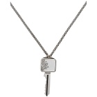 Saint Laurent Silver Addicted To Love Key Necklace