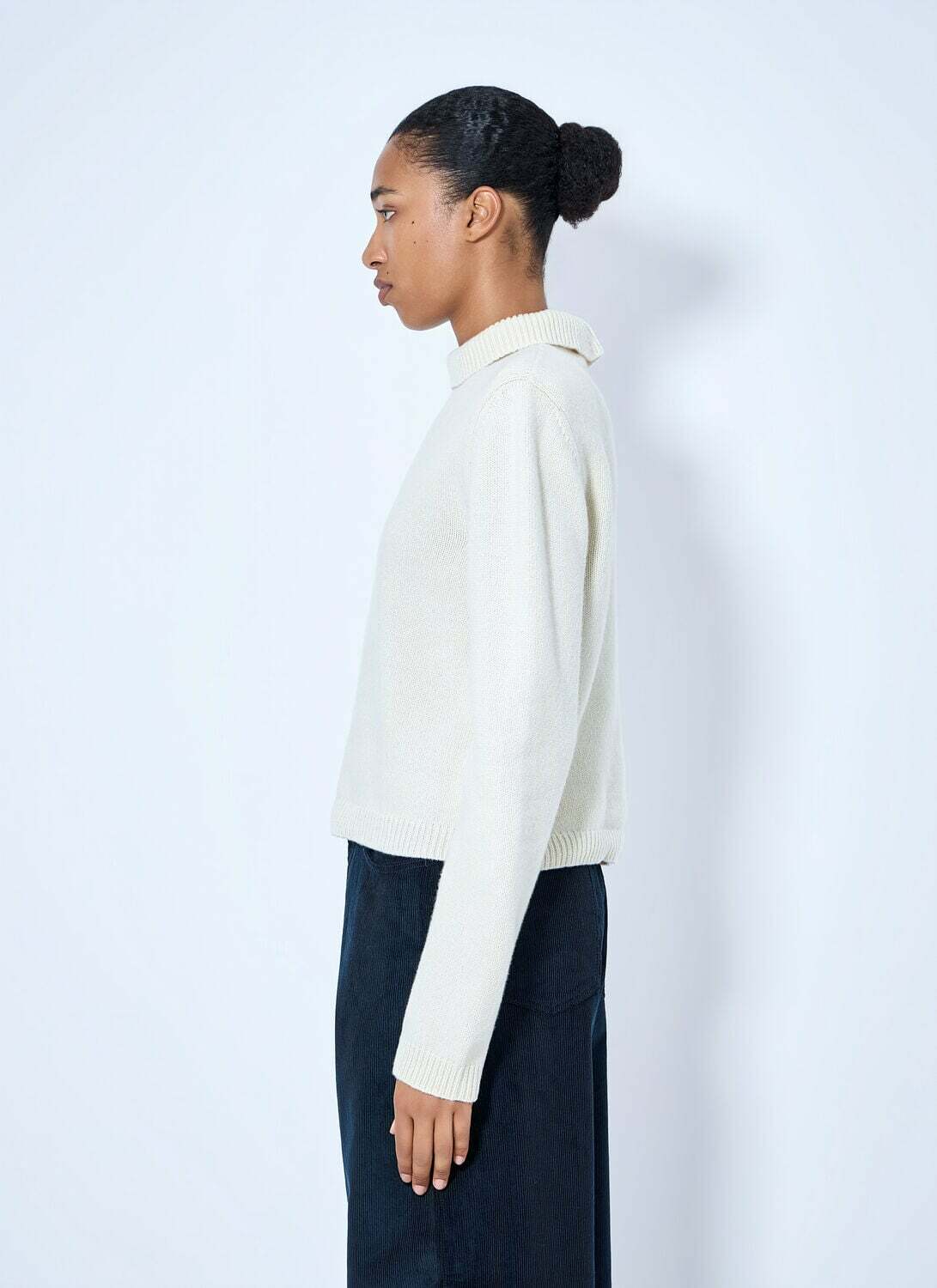 RÓHE Statement Shoulder Cropped Turtleneck
