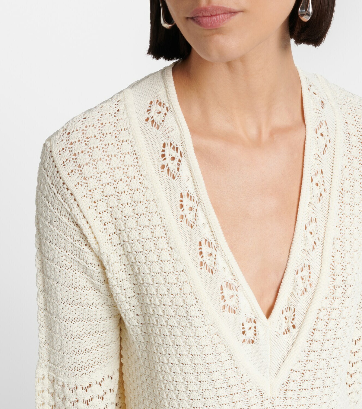 Eres Divina crochet minidress