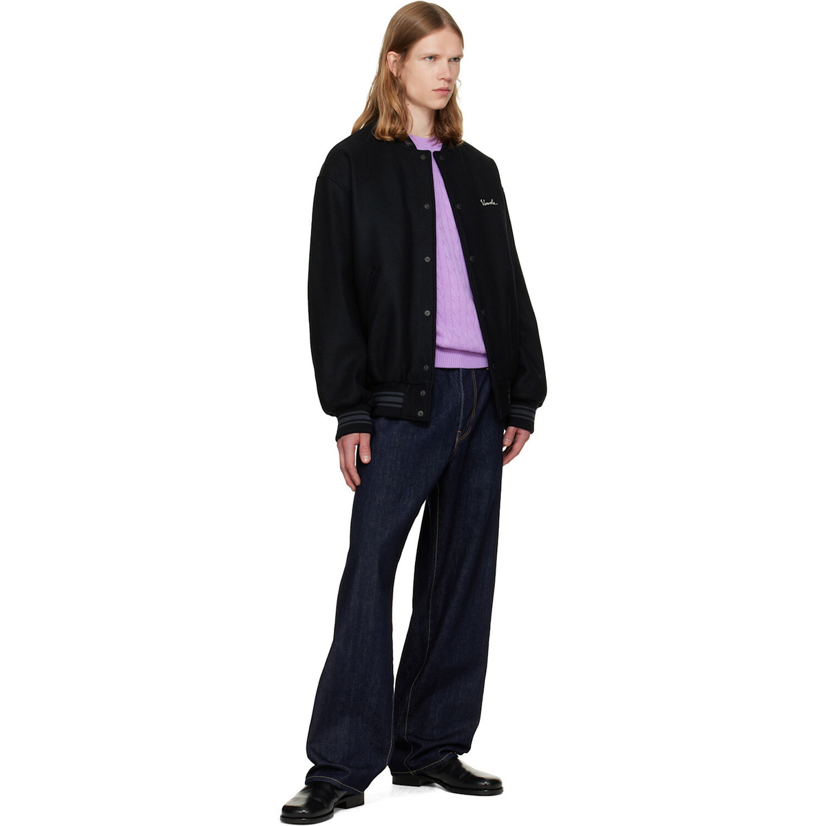 vowels Blue Baggy Jeans