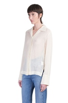 Séfr Willow Shirt In Beige Wool