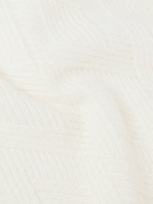 Herno - Jacquard-Knit Cashmere Sweater - White