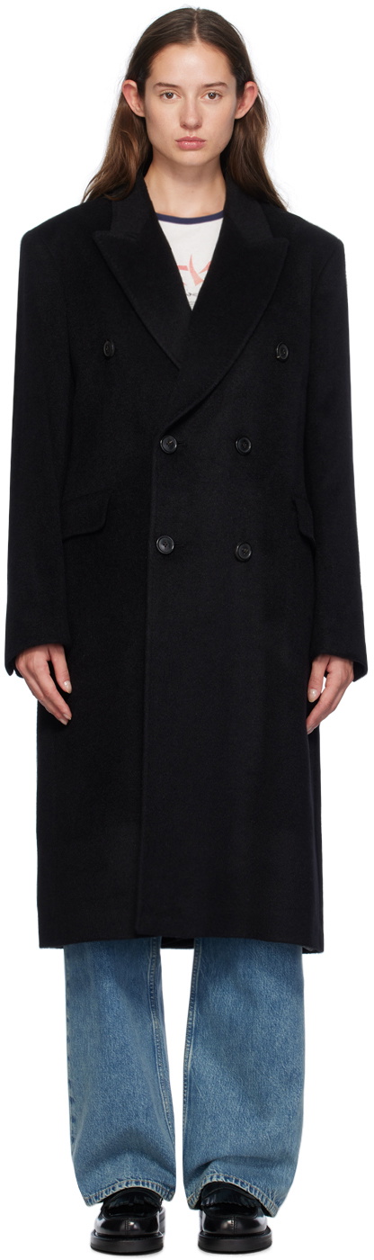 ジャケット・アウター OUR LEGACY WHALE COAT BLACK Our Legacy - Whale Coat Black Hairy Wool