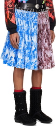 Chopova Lowena Blue & Purple Ducky Knee Carabiner Skirt