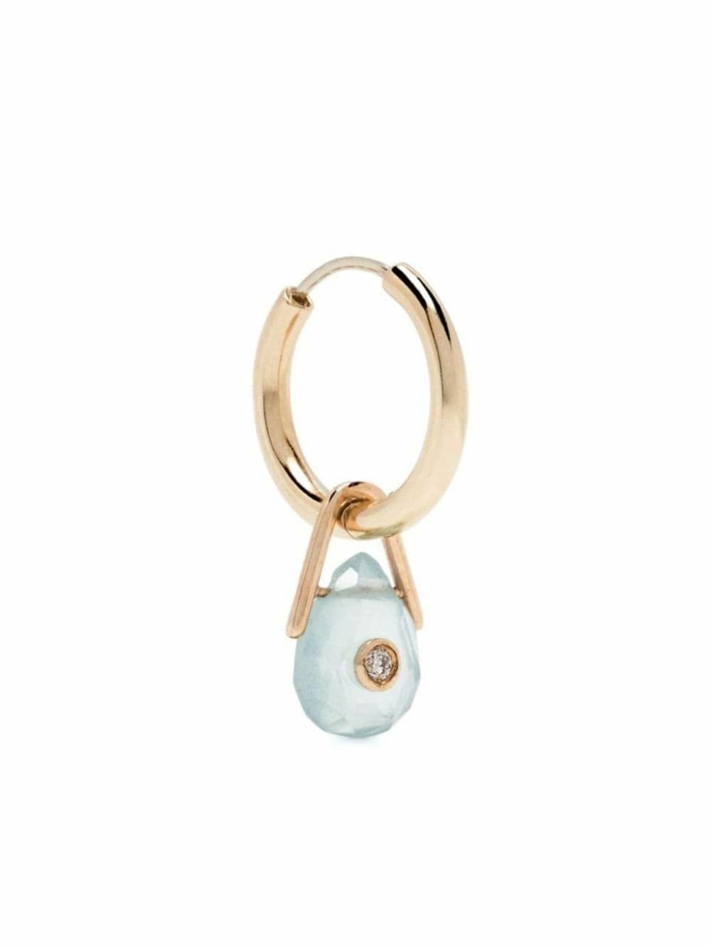 Pascale Monvoisin 9K Yellow Gold Aquamarine And Diamond Single Earring