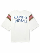 KAPITAL - Printed Cotton-Jersey T-Shirt - White