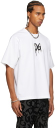 Dolce & Gabbana White Rubber Logo T-Shirt