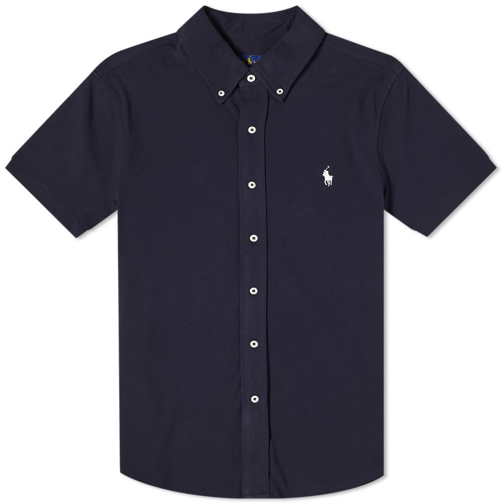 Photo: Polo Ralph Lauren Short Sleeve Pique Button Down Shirt