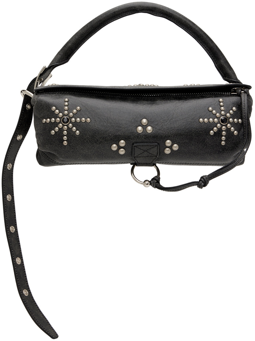 OPEN YY Black Stud Pillow Handle Bag OPEN YY