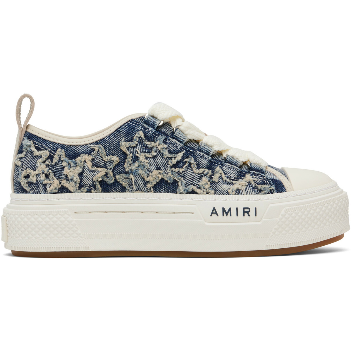 AMIRI Blue Denim Court Low Sneakers