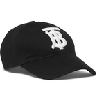 Burberry - Logo-Embroidered Cotton-Twill Baseball Cap - Black