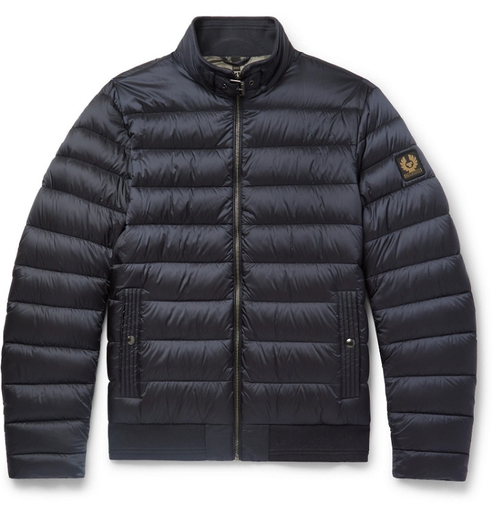Photo: Belstaff - Circuit Slim-Fit Quilted Shell Down Jacket - Blue