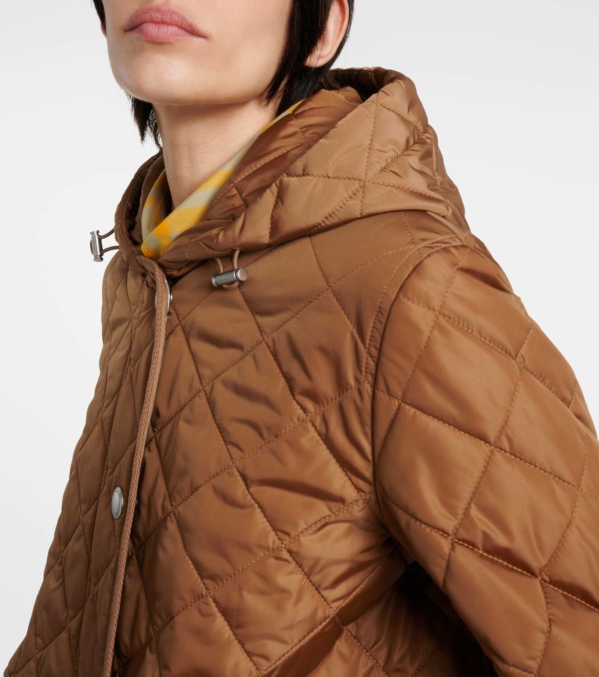 Burberry quilted jacket with on sale hood