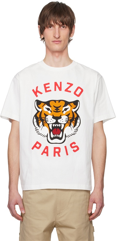 Photo: Kenzo White Kenzo Paris Lucky Tiger T-Shirt