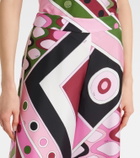 Pucci Vivara silk satin wide-leg pants
