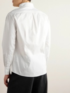 Brunello Cucinelli - Button-Down Collar Cotton-Poplin Shirt - White