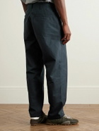 Stone Island - Ghost Straight-Leg Logo-Appliquéd Organic Cotton Chinos - Blue