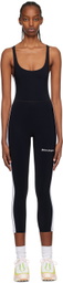 Palm Angels Black Track Training Jumpsuit