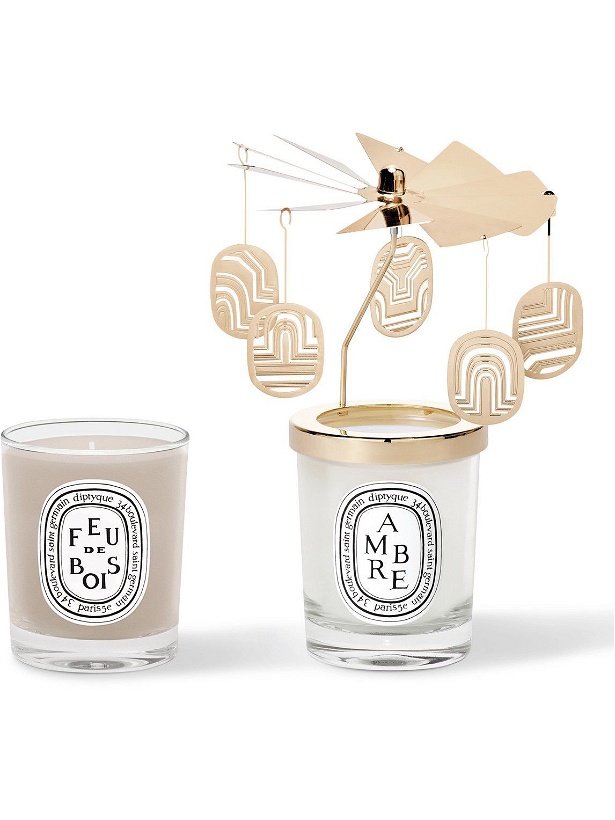 Photo: Diptyque - Christmas Scented Candle and Carousel Set, 2 x 70g