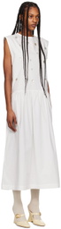 Cawley White Isabella Button Maxi Dress