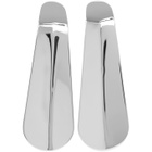 Dheygere Silver Shoehorn Earrings