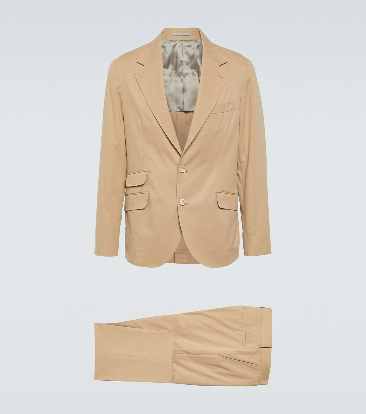 Brunello Cucinelli Cotton and cashmere gabardine suit