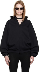 Fear of God ESSENTIALS Black 90s Fleece Zip-Up Hoodie