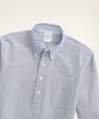 Brooks Brothers Men's Regent Regular-Fit Original Oxford Popover Shirt | Blue