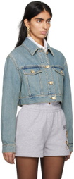 Moschino Blue Teddy Denim Jacket