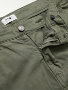 NN07 - Marco Slim-Fit Garment-Dyed Stretch-Cotton Twill Chinos - Green