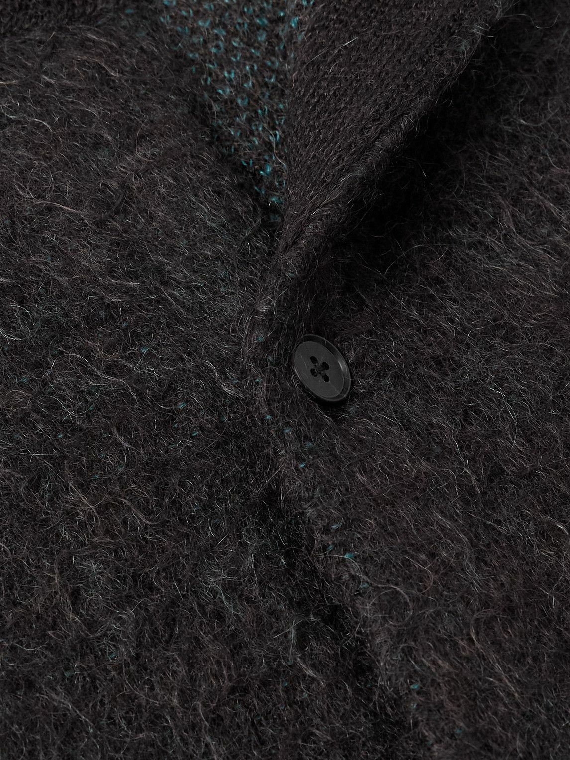ssstein - Brushed-Knit Cardigan - Brown