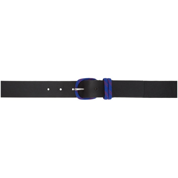 Photo: PS by Paul Smith Black Cord Buckle Belt