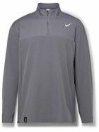 Nike Golf - Nike Golf Club Logo-Print Dri-FIT Half-Zip Golf Jacket - Gray