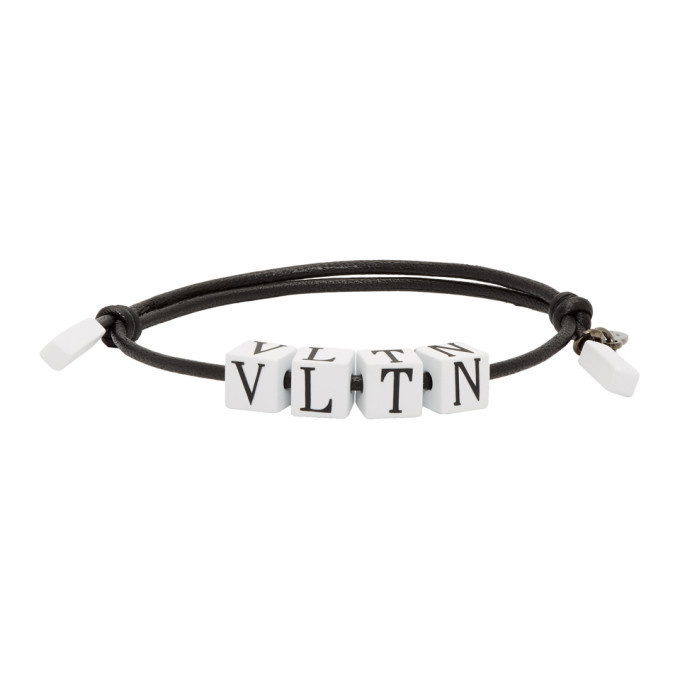 Photo: Valentino White Valentino Garavani VLTN Bead Bracelet