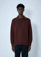 MHL by Margaret Howell Wool Knitted Polo Sweater