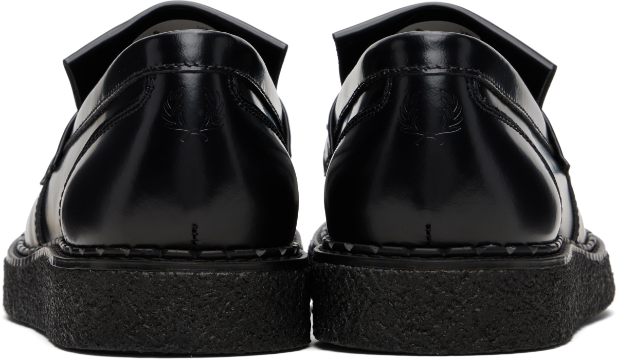 Fred Perry Black George Cox Leather Tassel Loafer Loafers