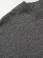 De Bonne Facture - Oversized Cotton and Yak-Blend Jersey T-Shirt - Gray