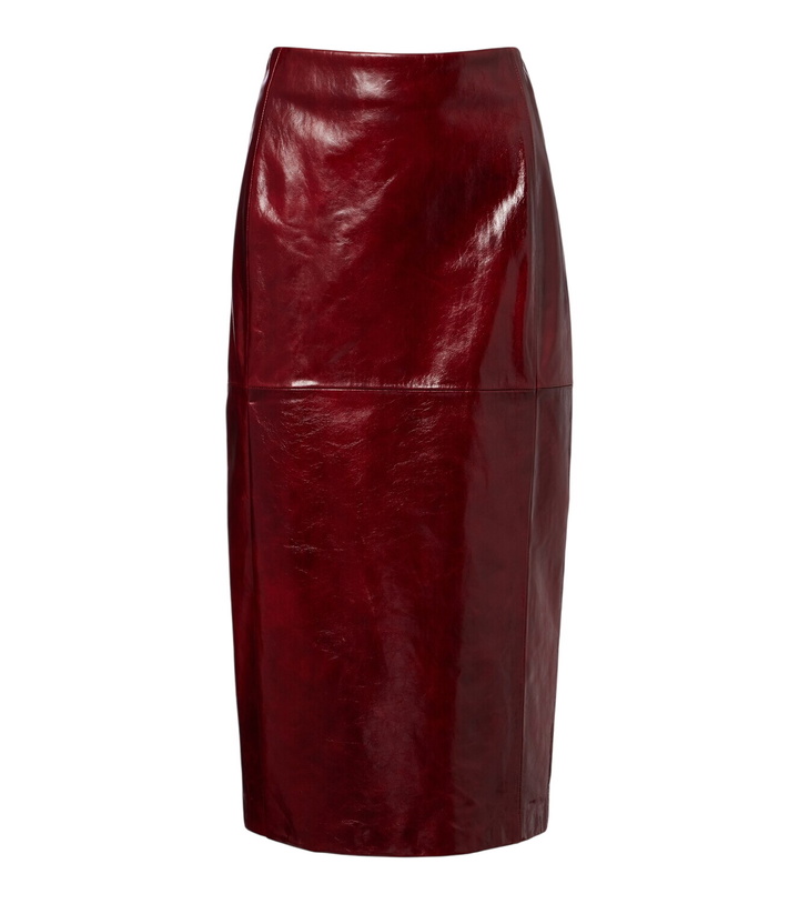 Photo: Sportmax Leather pencil skirt