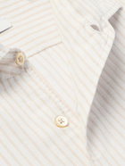 Boglioli - Striped Linen and Cotton-Blend Shirt - Neutrals