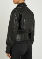 Aaron Esh Boxy Leather Jacket Black