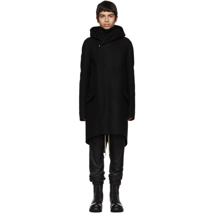 Rick Owens LEGASPI HOODED SLAB COAT - ジャケット/アウター