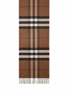 BURBERRY - Half Mega Check Cashmere Scarf