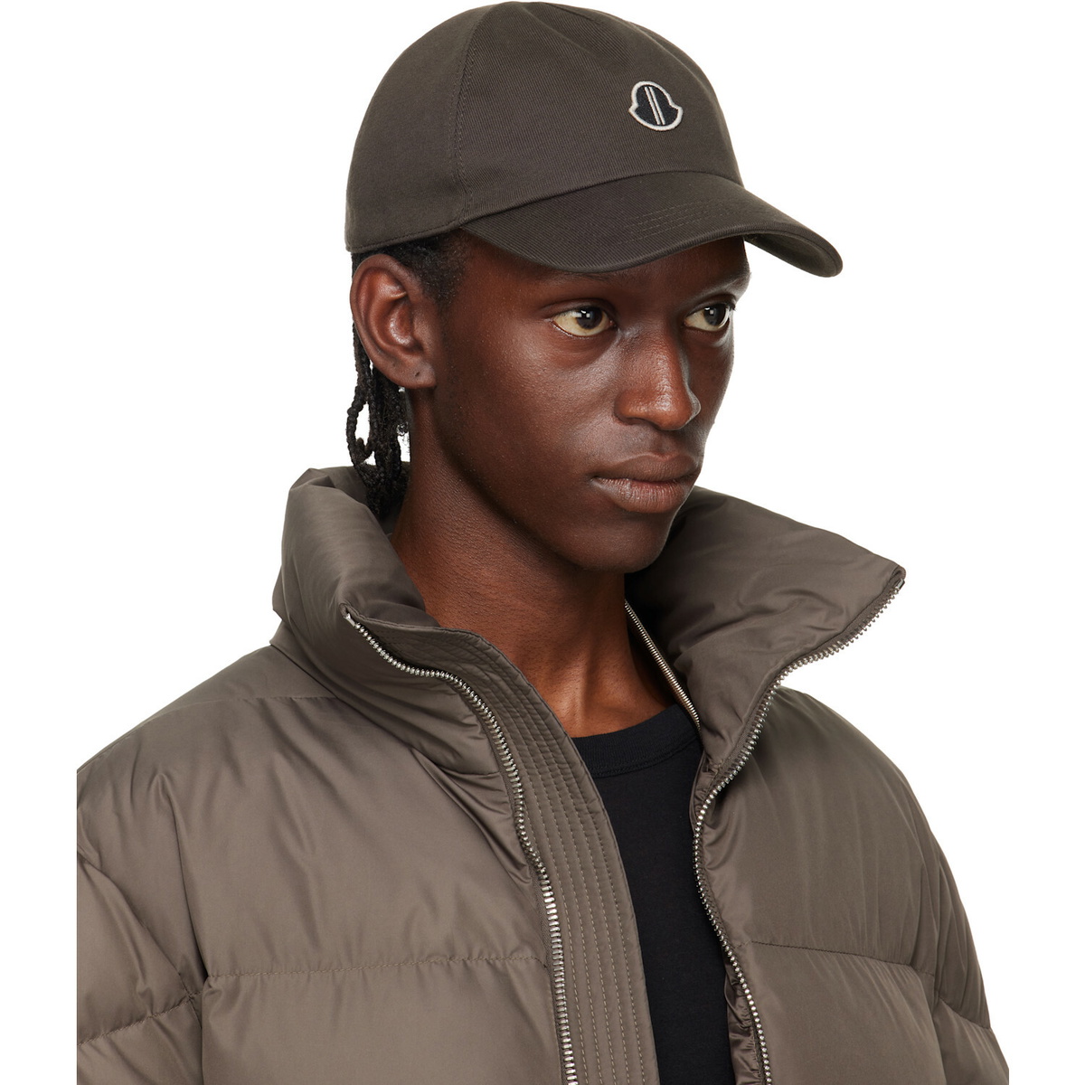 Rick Owens Moncler + Rick Owens Brown Baseball Hat