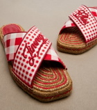 Jimmy Choo Aciel checked espadrille sandals