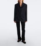 The Row Gelda chalk stripe wool blazer